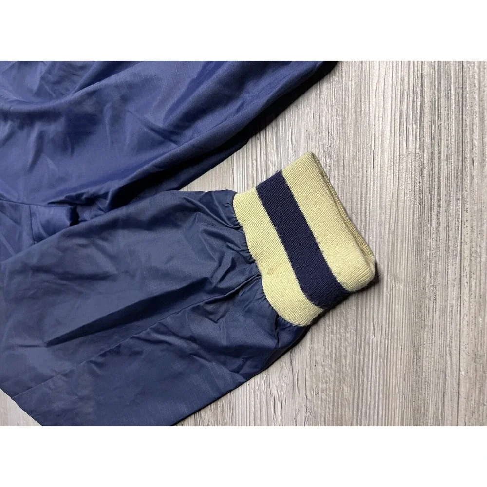 Vintage 70s 80s University of Michigan 1/4 Zip Windbreaker Jacket Size XL Logo 7